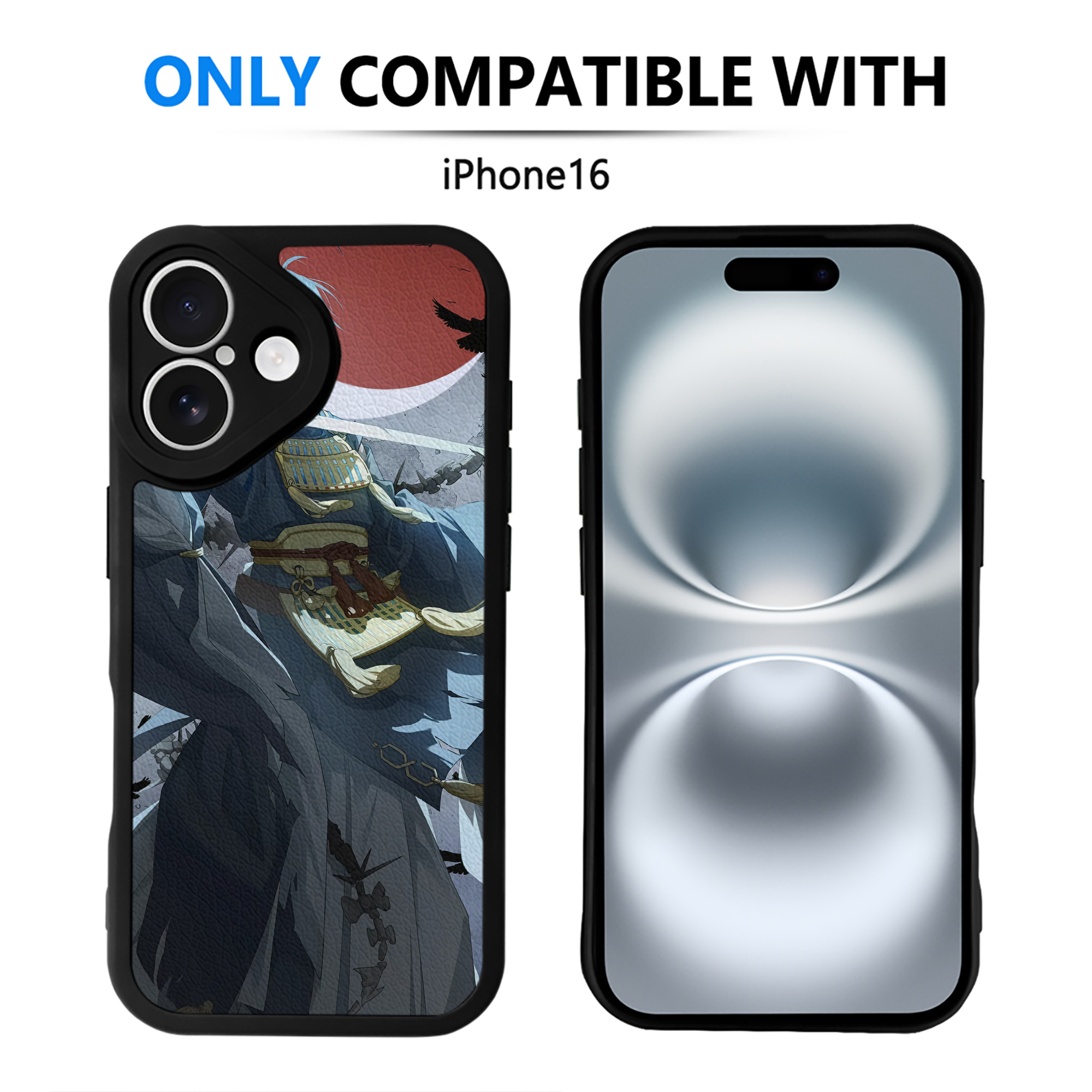 （画像用） 刀剣乱舞 Touken Ranbu 【iPhone 16シリーズ対応】シリコンスマホケース（レザー調） 材質：シリコン